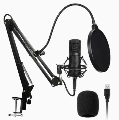 Podcast & Youtube USB Microphone, Podcast Streaming Microphone, Condenser Microphone, Gaming USB Condenser Microphone, Streamer USB Microphone Kit