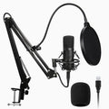 Podcast & Youtube USB Microphone, Podcast Streaming Microphone, Condenser Microphone, Gaming USB Condenser Microphone, Streamer USB Microphone Kit