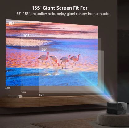 Cr67 Home Theater Smart Projector Full HD Android WiFi Portable LCD 4K LED Video Home Cinema Projectors